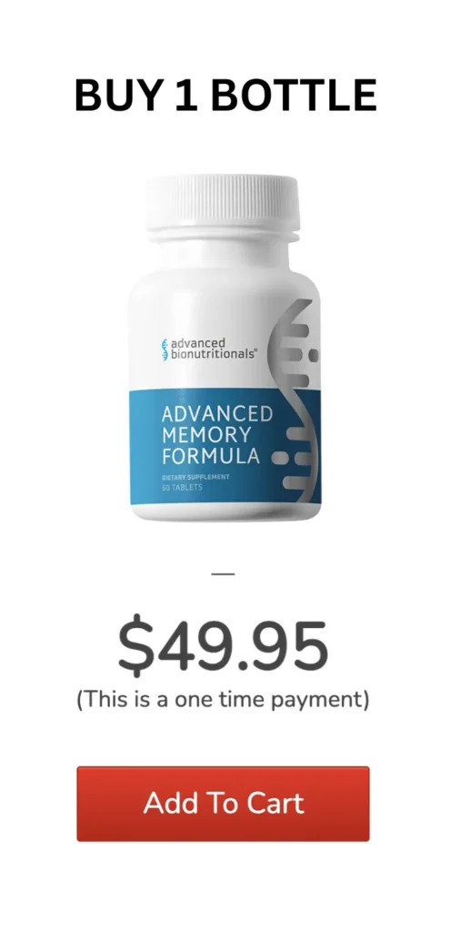 Advanced Memory Formula 1 Bottle