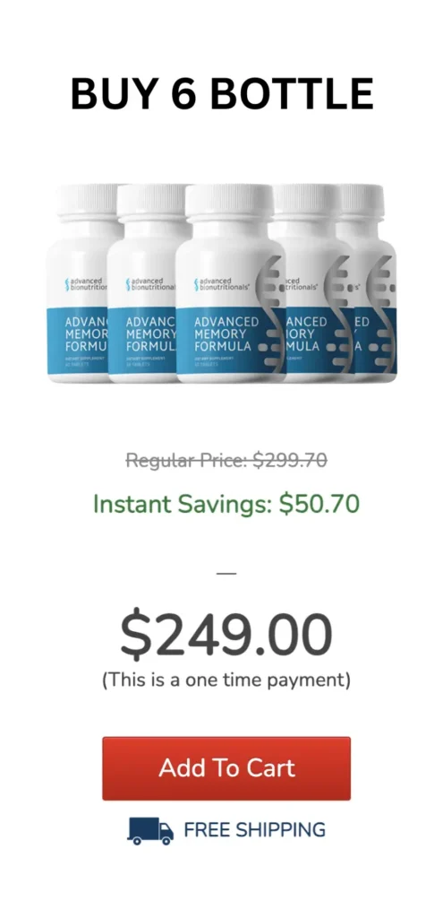 Advanced Memory Formula 6 Botttles